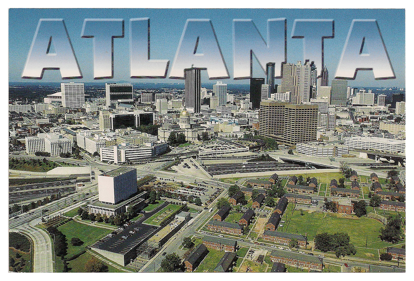 Atlanta aerial photo, mid
              1990s