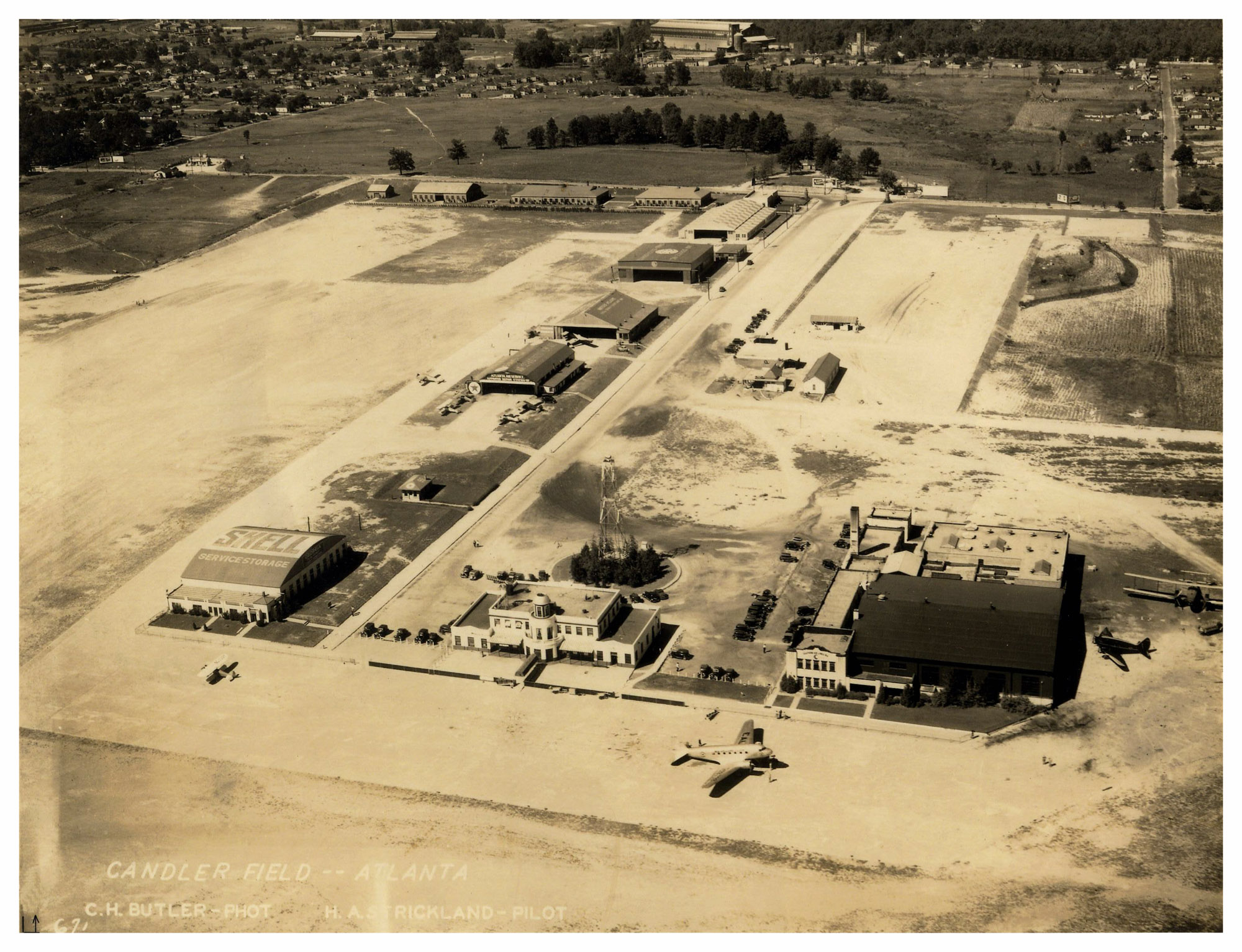 Candler Field Aerial Photo